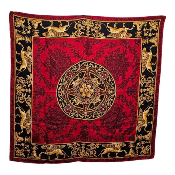 Thomas Jefferson Monticello Memorial Foundation 100% Silk Scarf Made in Japan - Picture 1 of 7